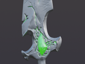 Fantasy Sword Modelo 3D