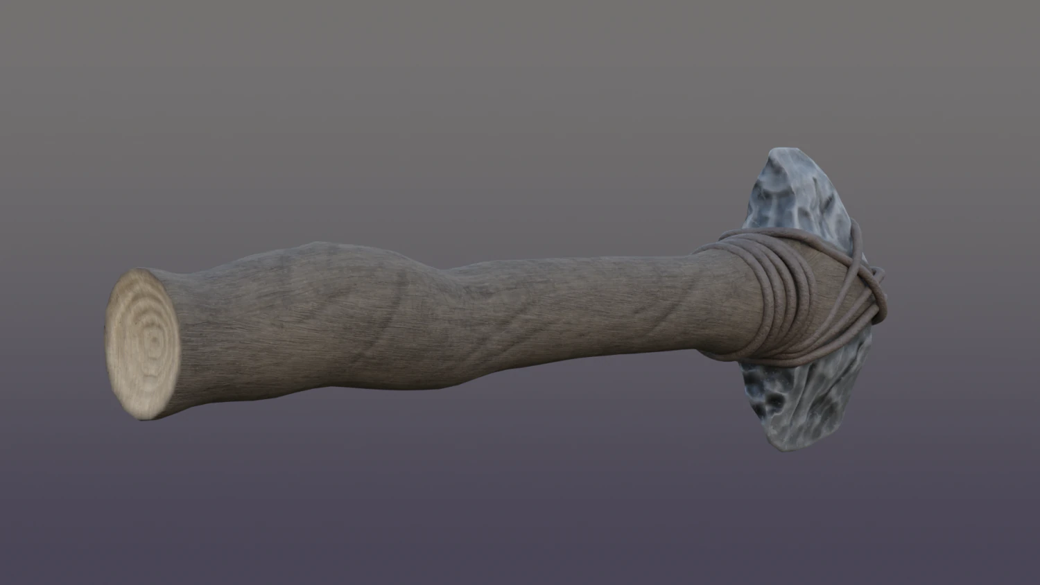 Stone axe 3D Model .c4d .max .obj .3ds .fbx .stl .blend 