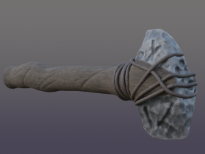 Stone axe Modelo 3D
