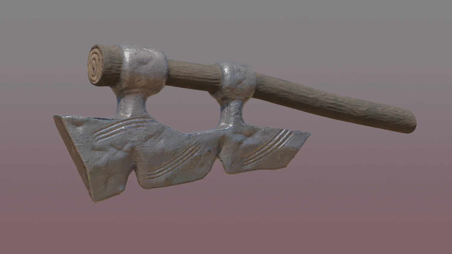 Orcs axe 3D Model .c4d .max .obj .3ds .fbx .stl .blend 