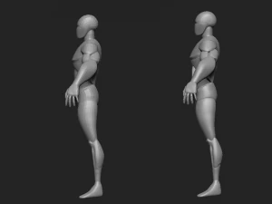 Stylized male base mesh 3D Model
