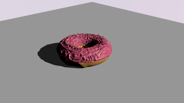 DoughnutHD 3D Модель .c4d .max .obj .3ds .fbx .stl .blend 
