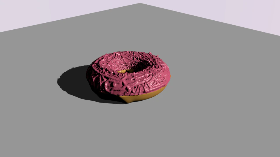 DoughnutHD 3D Model .c4d .max .obj .3ds .fbx .stl .blend 