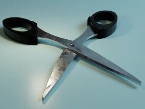 はさみローポリ3D PBRゲームレディモデル 3Dモデル