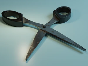 Scissors Low-poly 3D PBR Game Ready model 3D Model