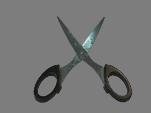 Scissors Low-poly 3D PBR Game Ready model 3D 模型