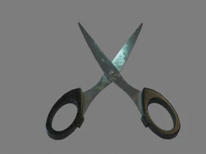 Scissors Low-poly 3D PBR Game Ready model 3D Model