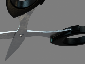 Scissors Low-poly 3D PBR Game Ready model 3D 模型