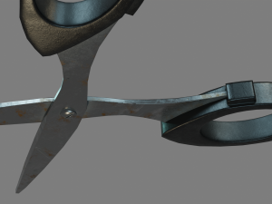 Scissors Low-poly 3D PBR Game Ready model 3D 模型