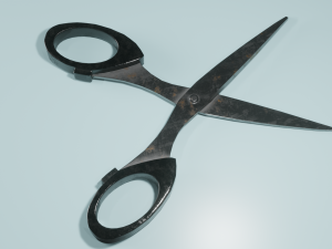Scissors Low-poly 3D PBR Game Ready model 3D 模型