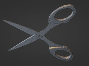 Scissors Low-poly 3D PBR Game Ready model 3D Model