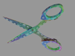Scissors Low-poly 3D PBR Game Ready model 3D Model