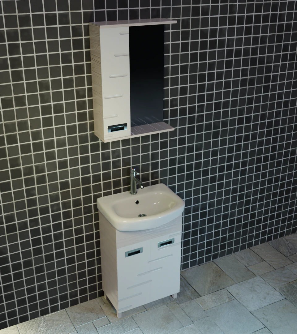 Wash basin Low-poly 3D PBR Game Ready model 3D Model .c4d .max .obj .3ds .fbx .stl .blend 