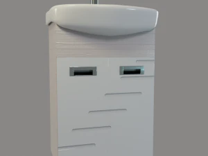 Wash basin Low-poly 3D PBR Game Ready model 3D Model