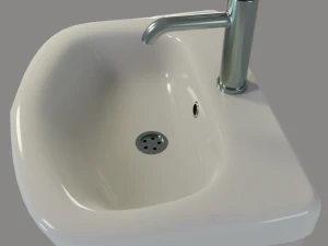 Wash basin Low-poly 3D PBR Game Ready model 3D Model