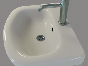 Wash basin 3D PBR model Modello 3D