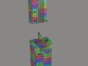 Wash basin 3D PBR model 3D Model