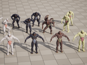 Blood Hunter -Game Ready Low-poly 3D 模型
