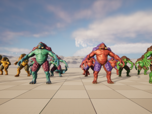 Turtle monster - Game Ready Low-poly 3D Model