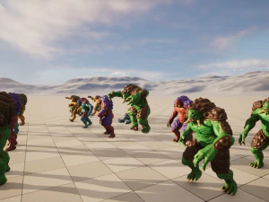 Turtle monster - Game Ready Low-poly 3D Model