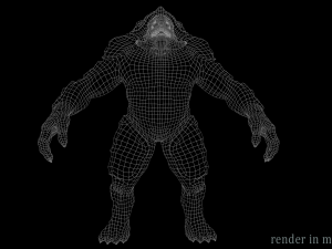 Turtle monster - Game Ready Low-poly 3D Model