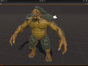Turtle monster - Game Ready Low-poly 3D Model