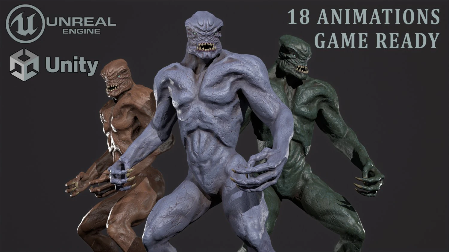 Alien Monster 3D Model .c4d .max .obj .3ds .fbx .stl .blend 