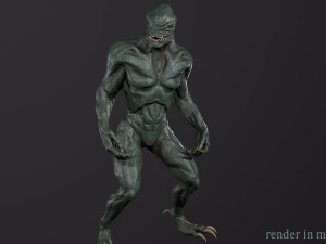 Alien Monster Model 3D