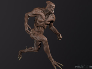 Alien Monster Model 3D