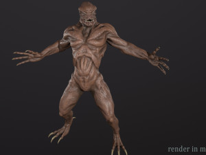 Alien Monster Model 3D