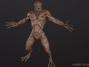 Alien Monster 3D Model