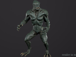 Alien Monster Model 3D