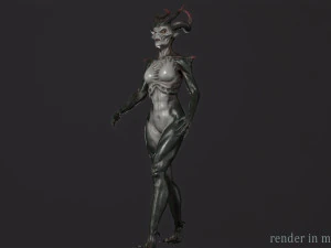Demoness Mage 3D Model