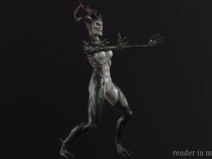 Demoness Mage 3D Model