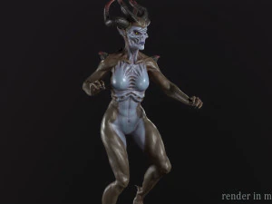 Demoness Mage 3D Model