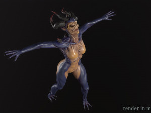 Demoness Mage 3D Model