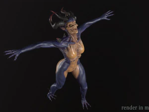 Demoness Mage 3D Model
