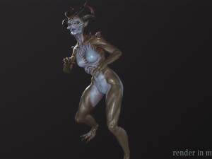 Demoness Mage 3D Model