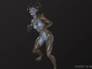 Demoness Mage 3D Model