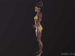 Demoness Mage 3D Model