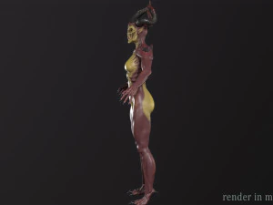 Demoness Mage 3D Model