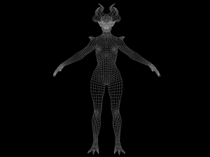 Demoness Mage 3D Model