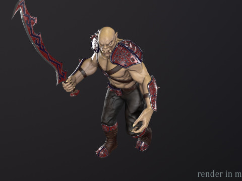 Orc warrior Model 3D