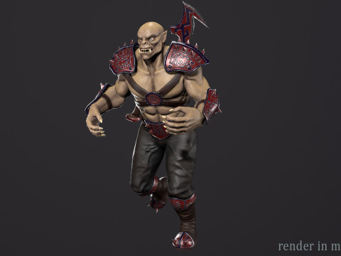 Orc warrior Model 3D