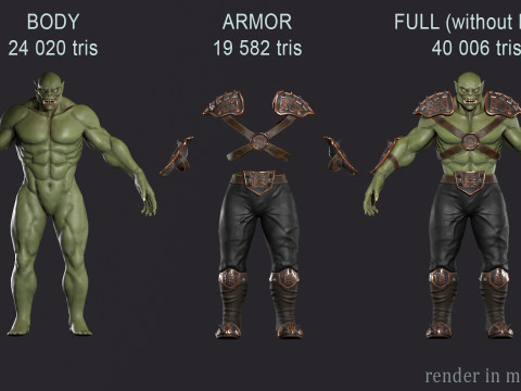 Orc warrior Model 3D
