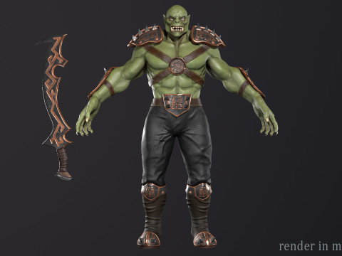 Orc warrior Model 3D
