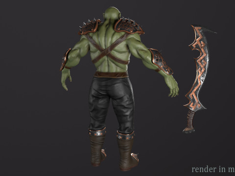 Orc warrior Model 3D