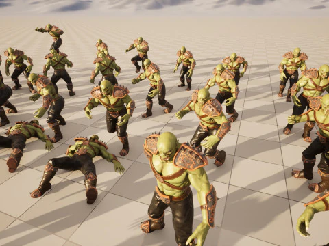 オークの戦士 3Dモデル