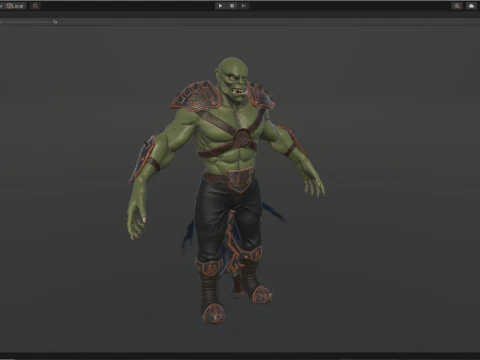 オークの戦士 3Dモデル