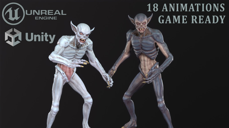 Inferior vampire 3Dモデル .c4d .max .obj .3ds .fbx .stl .blend 